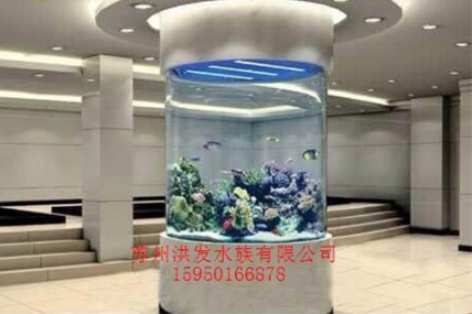 日盛酒店-大厅鱼缸效果图