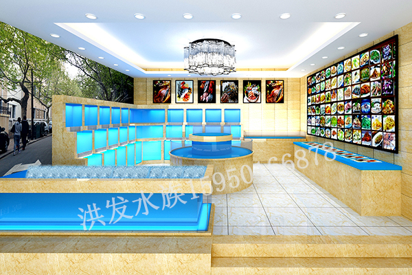 昆山定制酒店饭店海鲜鱼缸 